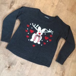Suzy Shier Winter sweater with hearts ♥️